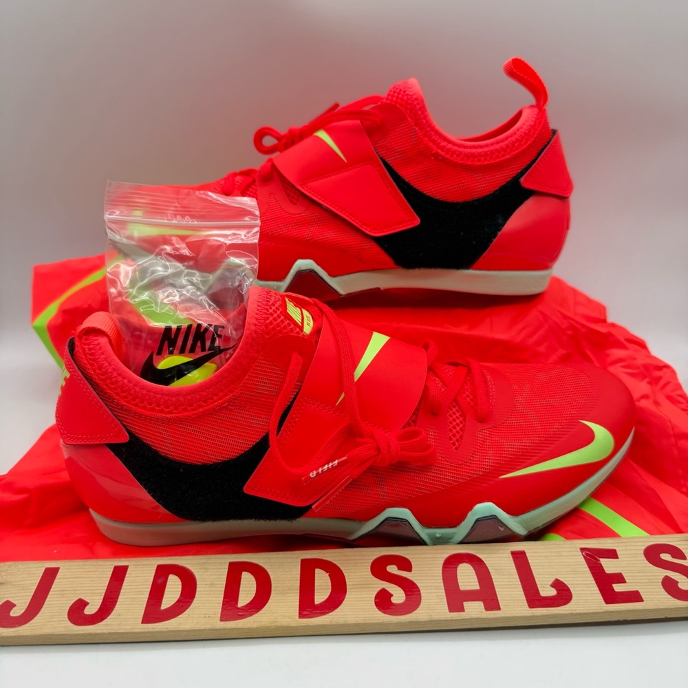 Nike Pole Vault Elite Track & Field Spikes FZ9649-600 Bright Crimson Men Sizes